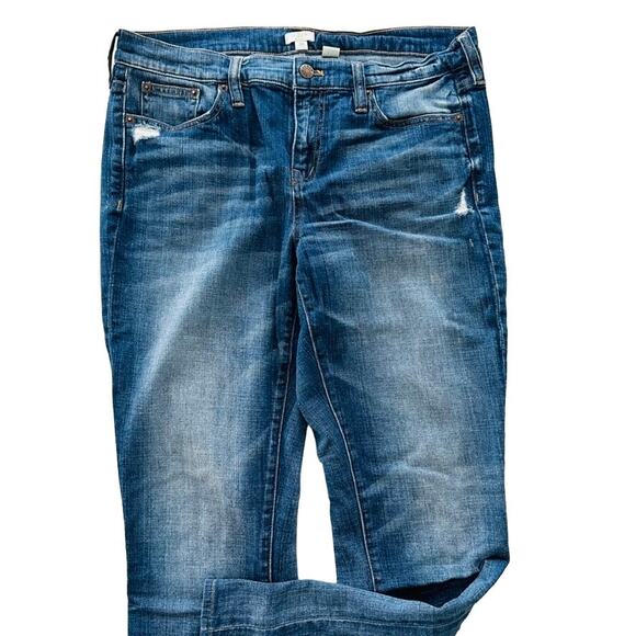 J.Crew Denim - J Crew Stretch Jeans Size 30 Distressed 5 Pocket Mid-Rise